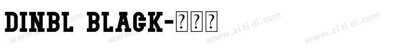 DINBL Black字体转换 DINBL Black字体转换